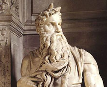 Michelangelo Moses horns Bible Ki Tisa Ki Tissa karan Italy church